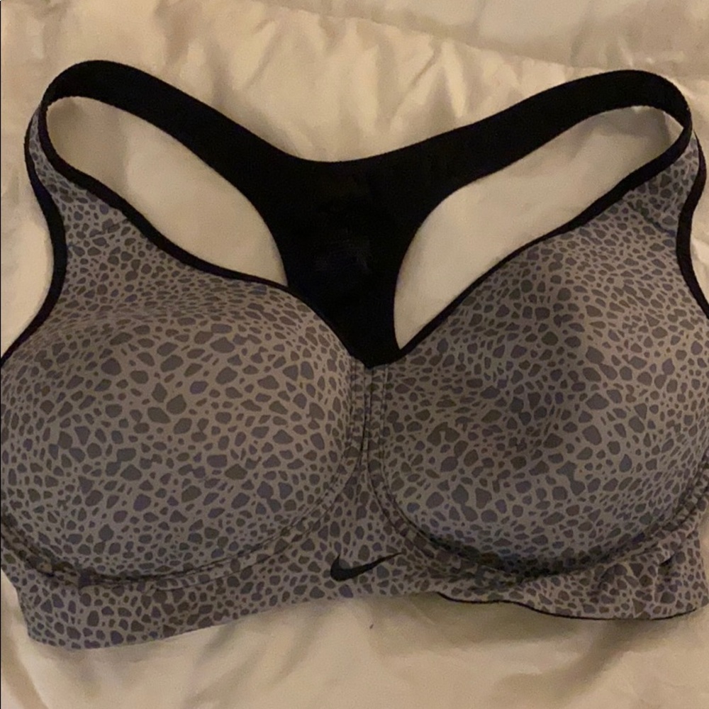 Grey sports bra